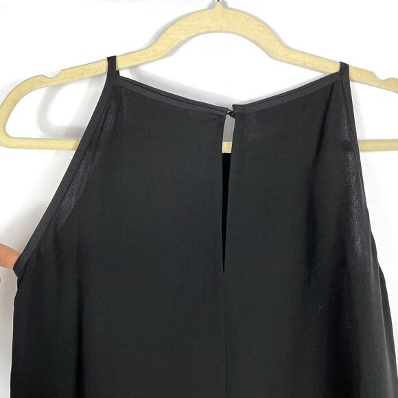 Lafayette 148 Taylor Tunic Black Silk Dress Asymmetrical Hem Sleeveless Sz S - Picture 11 of 11